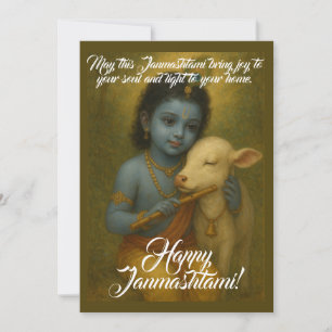 Janmashtami-hälsningskort Julkort