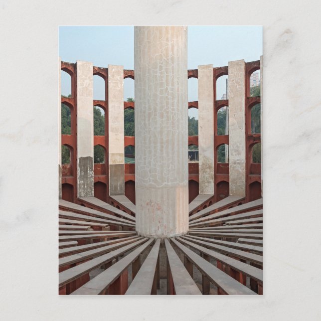 Jantar Mantar, Delhi, Indien Vykort (Framsida)