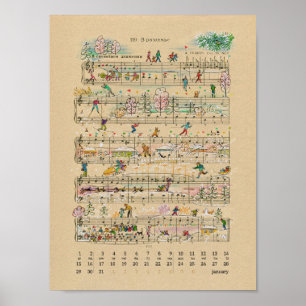 Januari Н а р р anmärkningar Kalender 2022 Poster