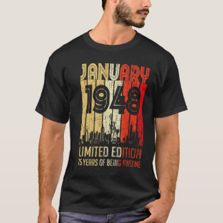Januari 1948 75 års ålder som Fantastisk T Shirt