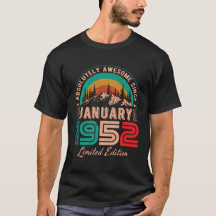 Januari 1952 Födelsedag Fantastisk sedan januari 1 T Shirt