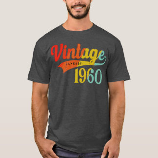 Januari 1960 Födelsedag Vintage januari 1960 Fanta T Shirt