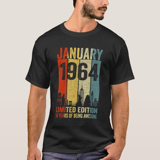 Januari 1964 59 års vistelse i Fantastisk T Shirt (Framsida)