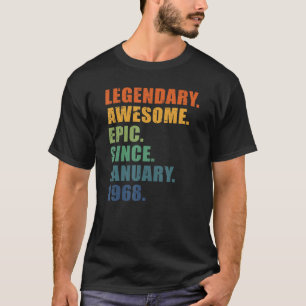 Januari 1968 55 år Manar Kvinnors årsdag 55 år B T Shirt