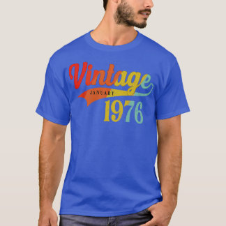 Januari 1976 Födelsedag Vintage januari 1976 Fanta T Shirt