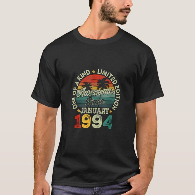 Januari 1994 Begränsada upplagan 30års födelsedag  T Shirt (Framsida)