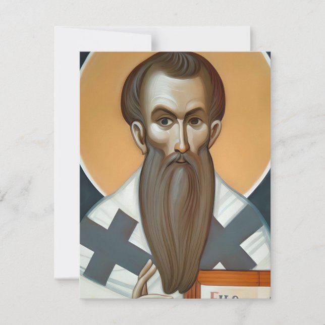 Januari 1 St. Basil-dagen Julkort (Framsida)