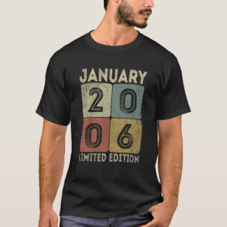 Januari 2006 Begränsad Edition Outfit Retro 16th B T Shirt