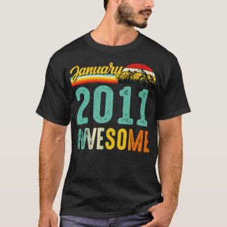 Januari 2011 Birthday Gift Shirt Vintage 2 januari T