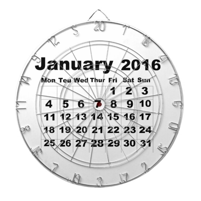 Januari 2016 kalender piltavla (Framsidan)