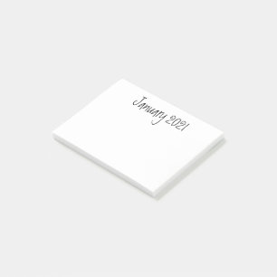 Januari 2021, Gott nytt år, Post it notes Post-it Block