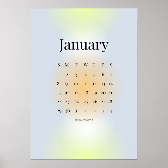 Januari 2023 - Poster kalender (Framsidan)