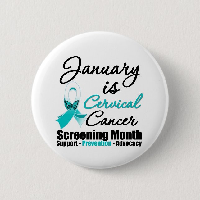 Januari är Cervical Cancer Screening Month Knapp (Framsida)