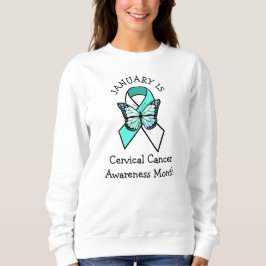 Januari är cervix Cancer Awareness Month T Shirt