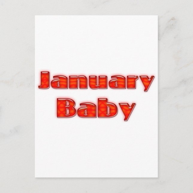 Januari Baby Vykort (Framsida)