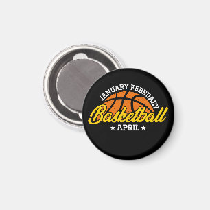 Januari Basketball April Coola Player Magnet