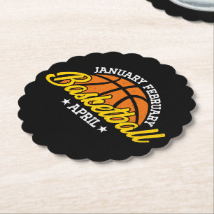 Januari Basketball April Coola Player Underlägg Papper