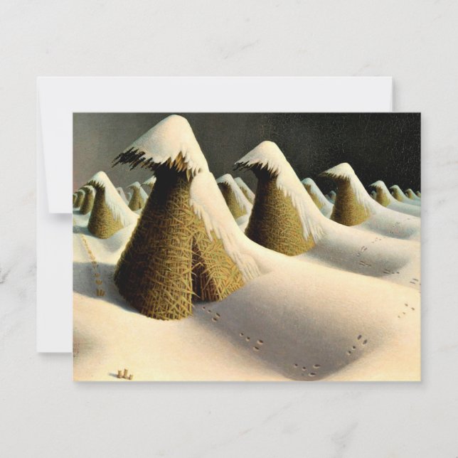 Januari, bra konst av Grant Wood Kort (Framsida)