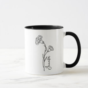 Januari - Carnation Bird Flower Mugg