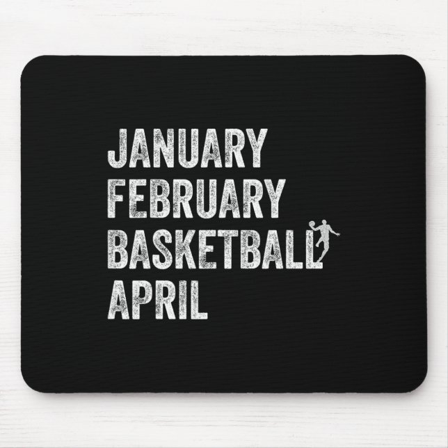 Januari februari Basketball April Roligt Basketbal Musmatta (Framsidan)