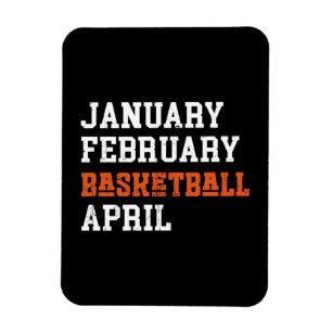 Januari februari Basketboll april Magnet