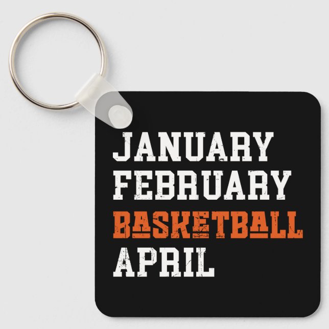 Januari februari Basketboll april Nyckelring (Framsida)