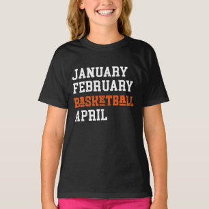 Januari februari Basketboll april T Shirt