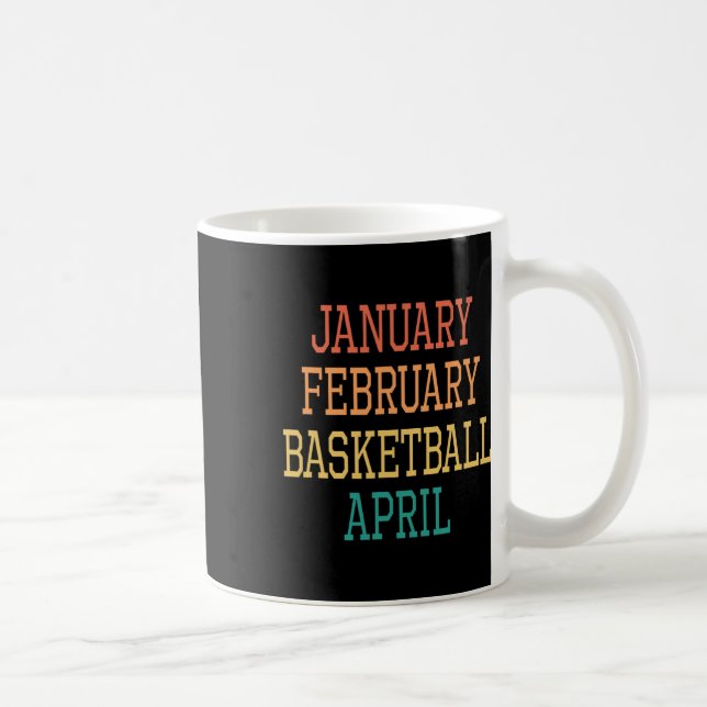 Januari februari Bysketbyll April för alla bysketb Kaffemugg (Höger)