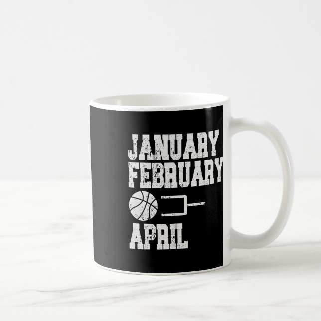 Januari februari Bysketbyll April - Roligt Bysketb Kaffemugg (Höger)
