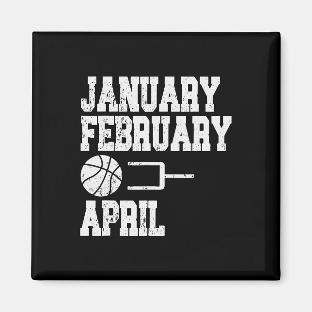 Januari februari Bysketbyll April - Roligt Bysketb Magnet (Framsidan)