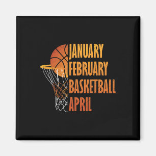Januari februari Bysketbyll April Roligt Retro App Magnet