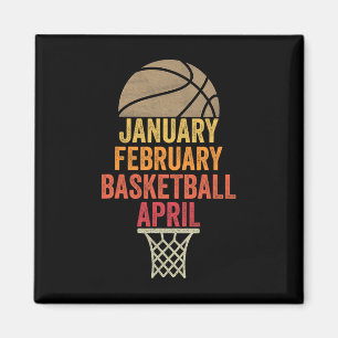 Januari februari Bysketbyll April Roligt Retro App Magnet