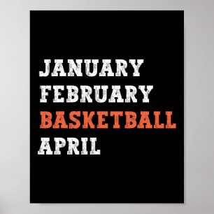 Januari februari Bysketbyll April Vintage Roligt R Poster