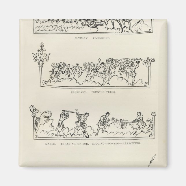 Januari, februari, mars, april, Julius Magnet (Framsidan)