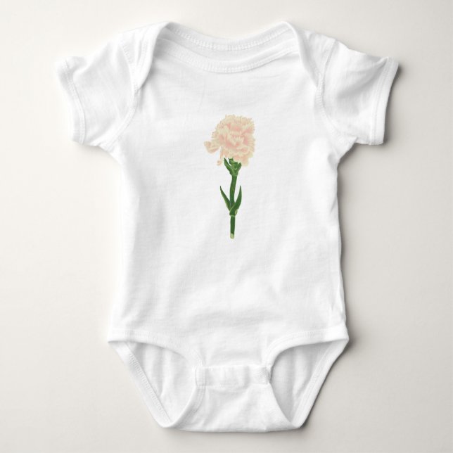 Januari Flower Carnation by Heather Nafe Art T Shirt (Framsida)