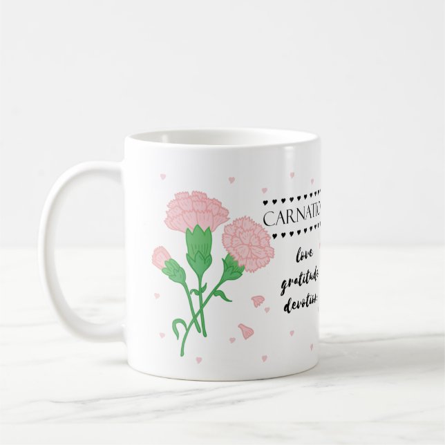 Januari Flower Mugg med blommor (Vänster)