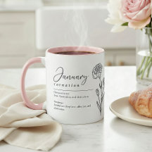 januari födelsemånad blomma nejlika minimalistisk