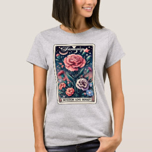 Januari Födelsemånad Flower Carnation T-Shirt