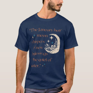 Januari halv Måne / Nya början/Vintage T-Shirt