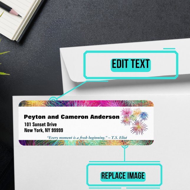 Januari Thated Personlig Adress Returadress Etikett (Please enjoy our mailing labels. There is one for every month.)