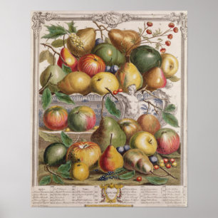 Januari, "Tolv månader av frukt" Poster