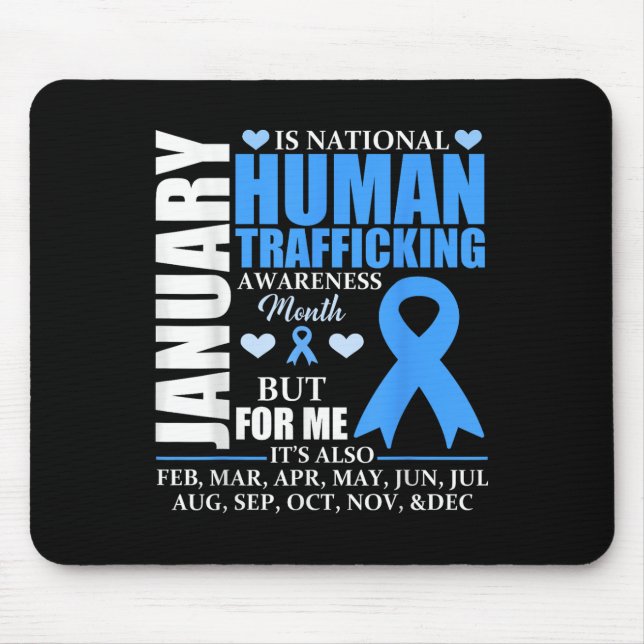Januari Vi Bära Blue Ribbon Human Trafficking Awar Musmatta (Framsidan)