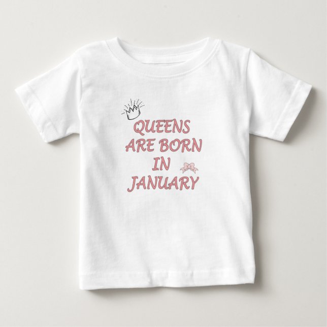 Januaridrottning T Shirt (Framsida)