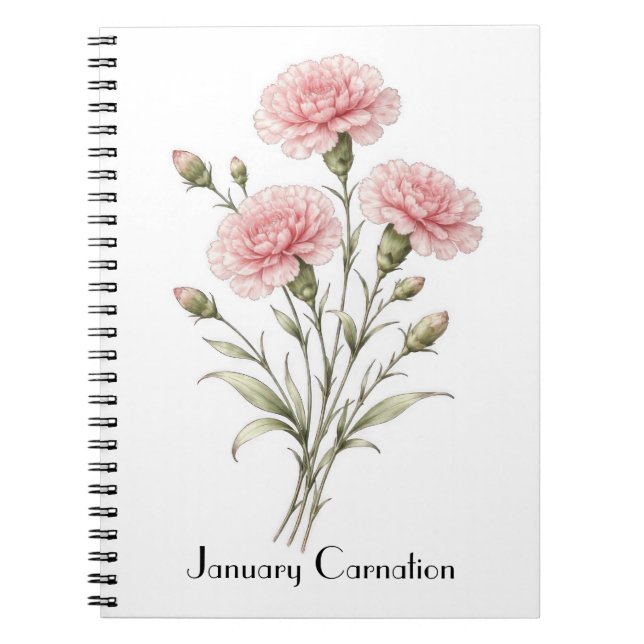 Januarinektarblommor Anteckningsbok (Framsidan)