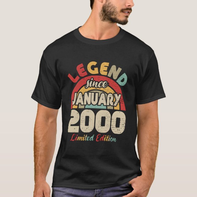 January 2000 Legend Since January 2000 T Shirt (Framsida)