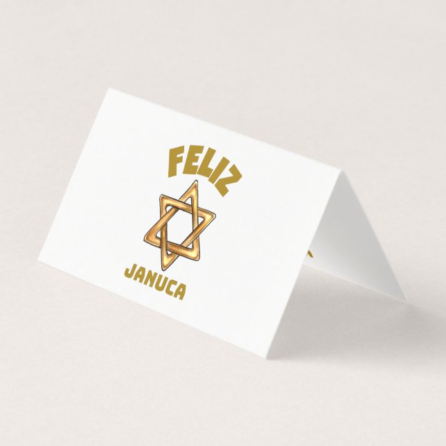 Januca, Feliz Januca, Menorah, Masada Kort (Framsida)