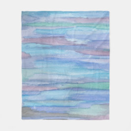 Januorgblått Abstrakt Fleecefilt