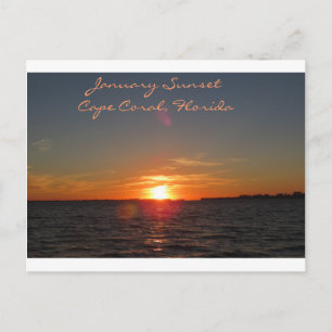 Janusunset, Cape Coral, Florida Vykort