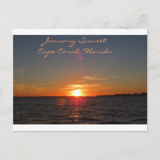 Janusunset, Cape Coral, Florida Vykort