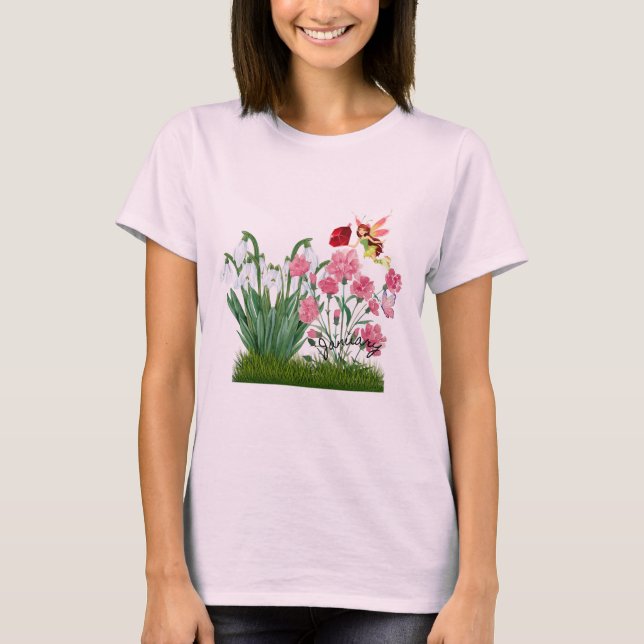 Januth Flowers och Birth Stones T Shirt (Framsida)